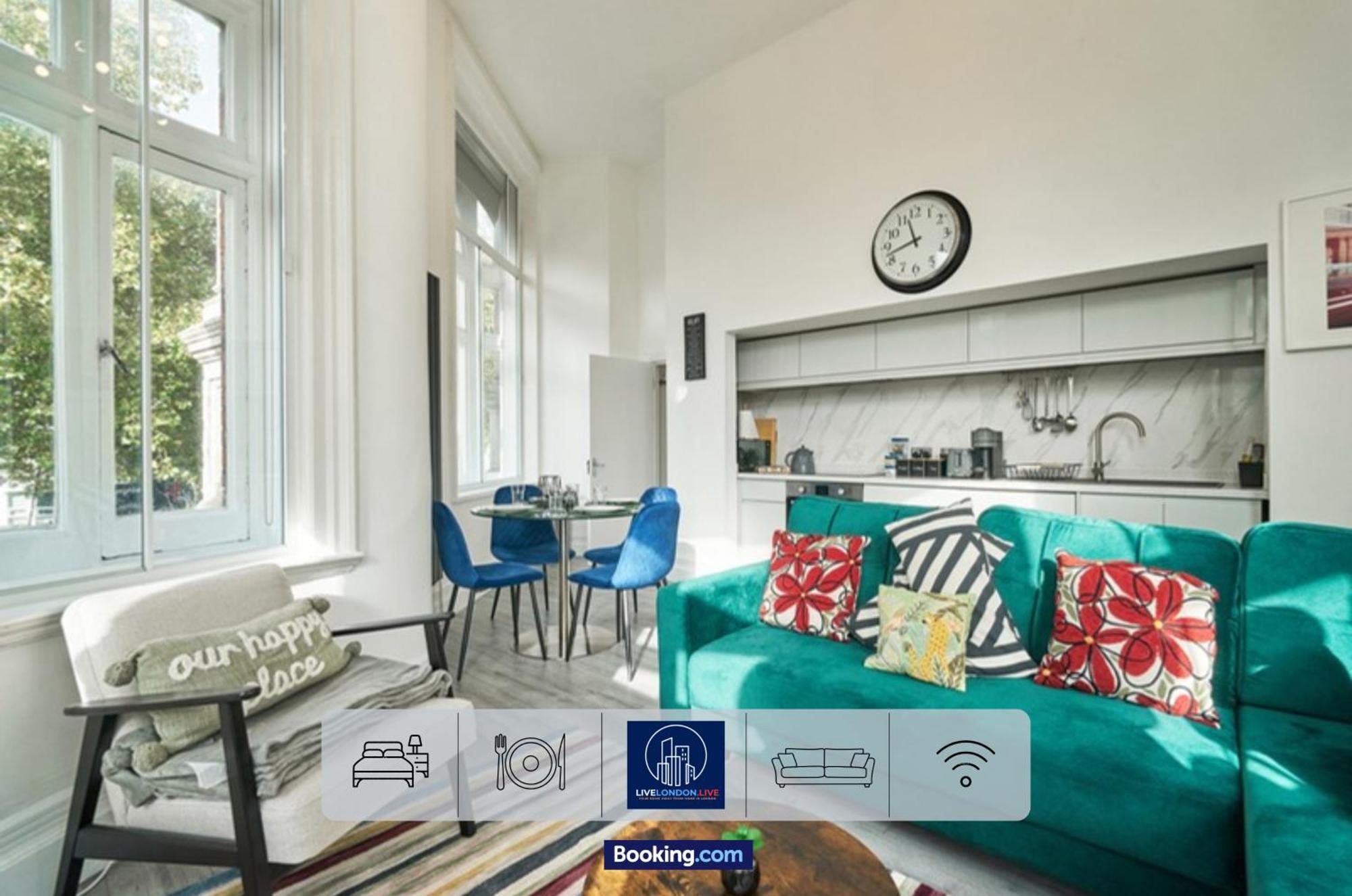 Last-Minute Specials L Sleeps Up To 4 Guests L One-Bedroom Apartment With King Bed And High Ceilings Near Camden By Live London Short Lets & Serviced Accommodation Dış mekan fotoğraf